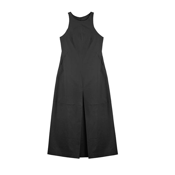 French Round Neck Sleeveless Dress