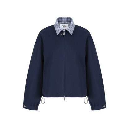 Autumn Check Cropped Jacket