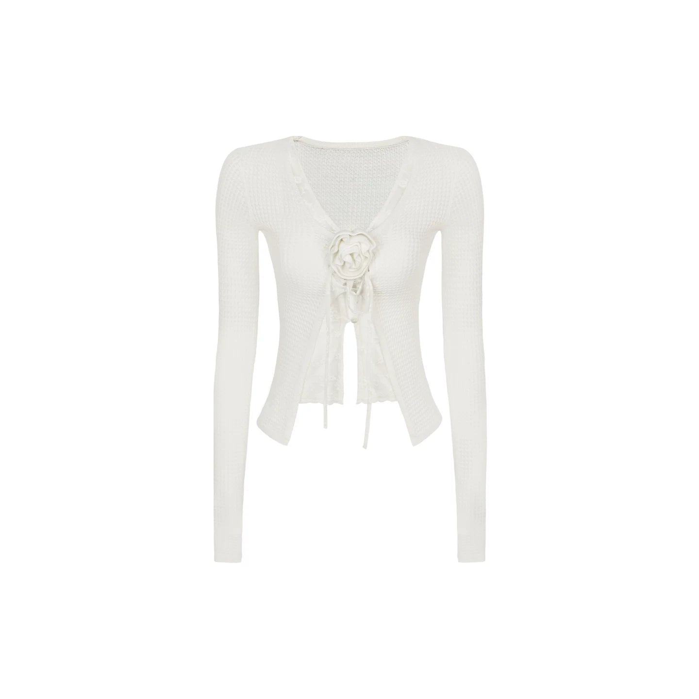 Lace Knit Two-Piece Top