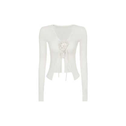 Lace Knit Two-Piece Top