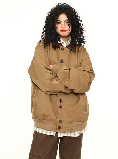 Niche Design Khaki Jacket