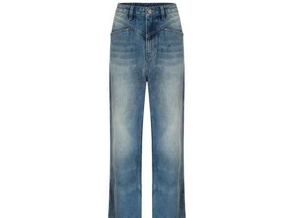 Vintage Light Blue Straight Leg Jeans Pants