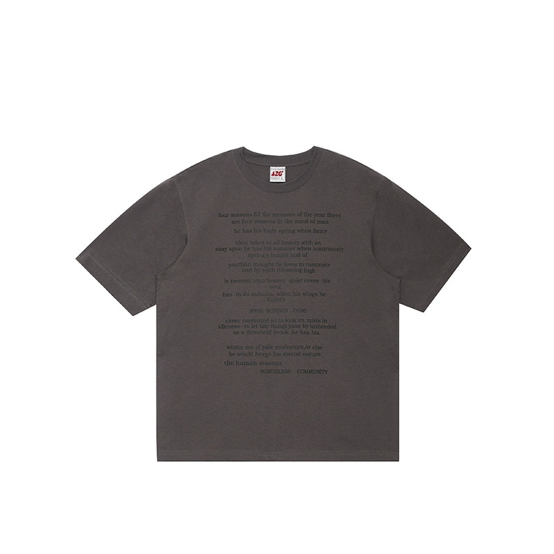 Smudged Letter Short Sleeve T-Shirt