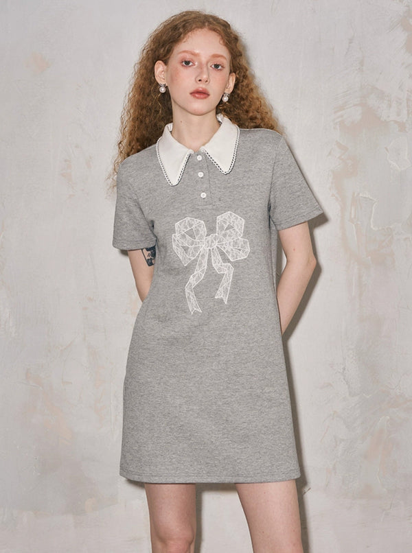 Girly Bow Midi Dress