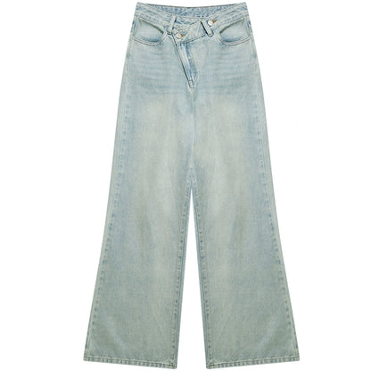 Schlanke, ausgestellte Jeans mit geradem Bein Hose