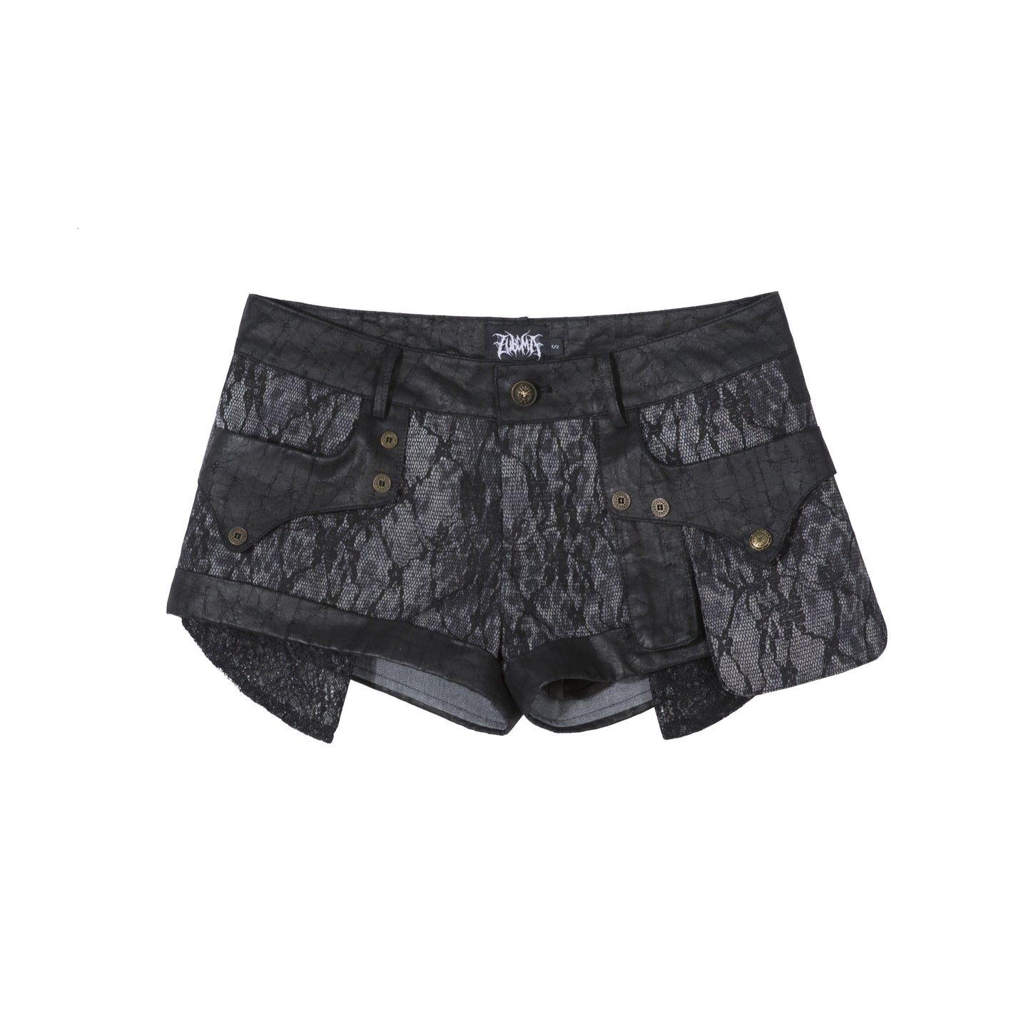 Retro Distressed Slim Shorts & Socks Set-Up