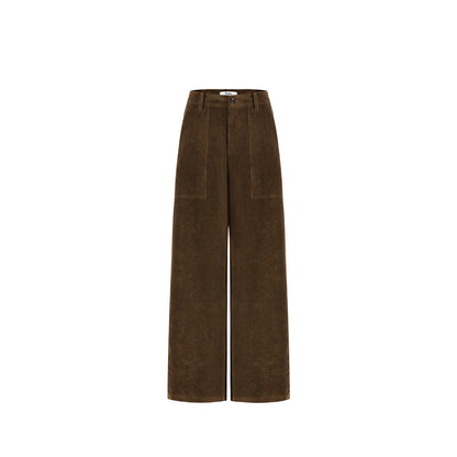 Retro Corduroy Workwear Pants
