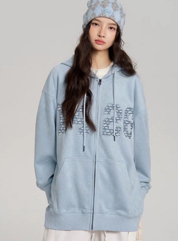 Couple's Suede Patch Embroidered Top