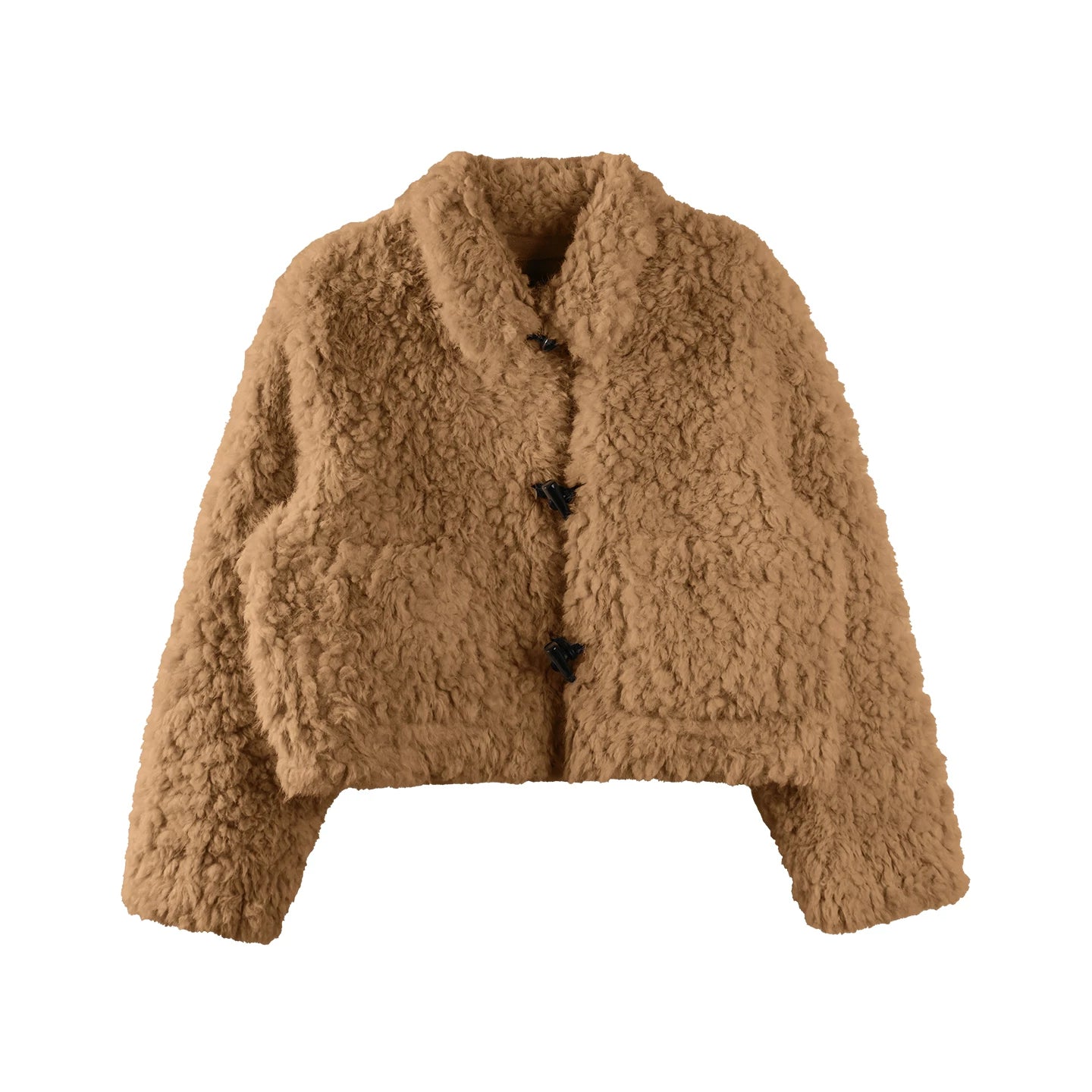 Lamb Wool Toggle Coat