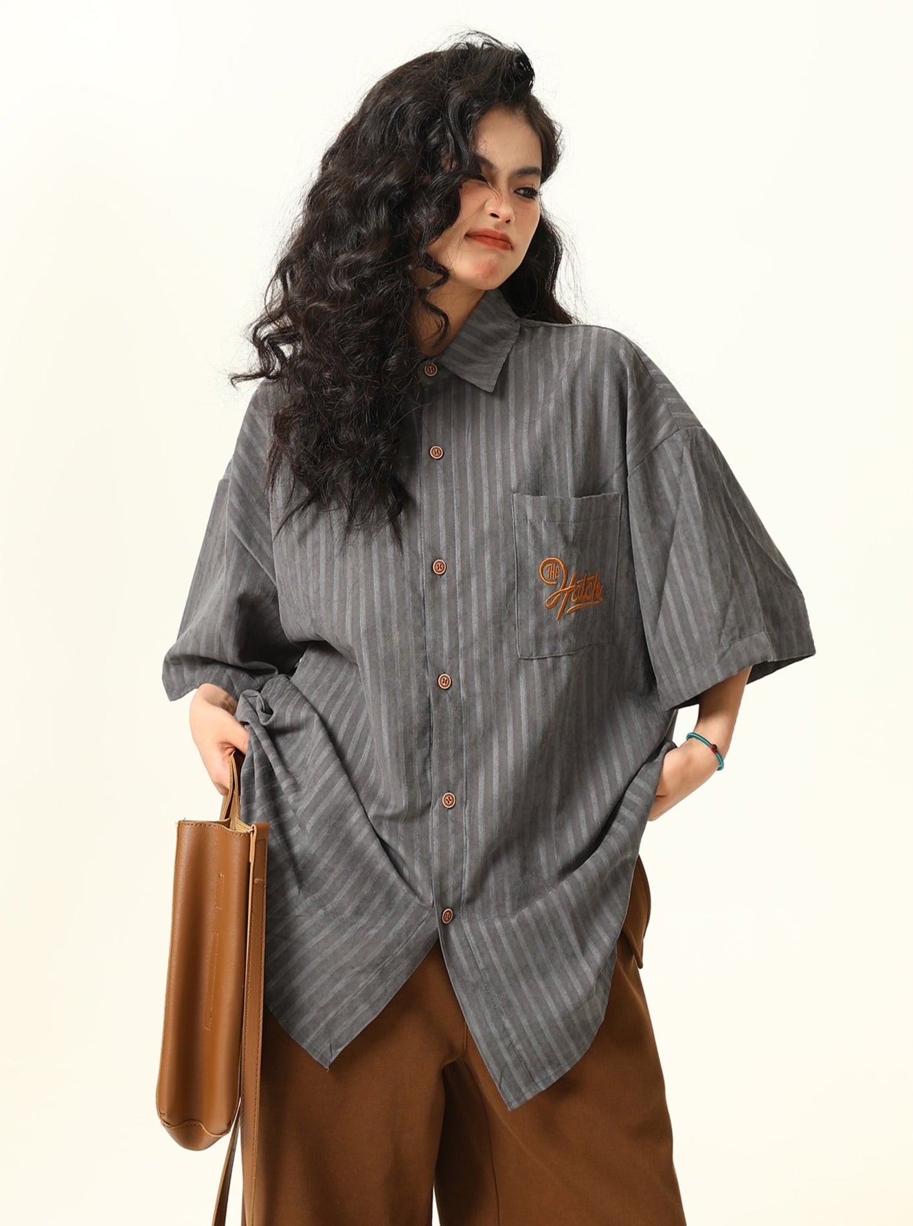 Vintage Dark Gray Cargo Shirt