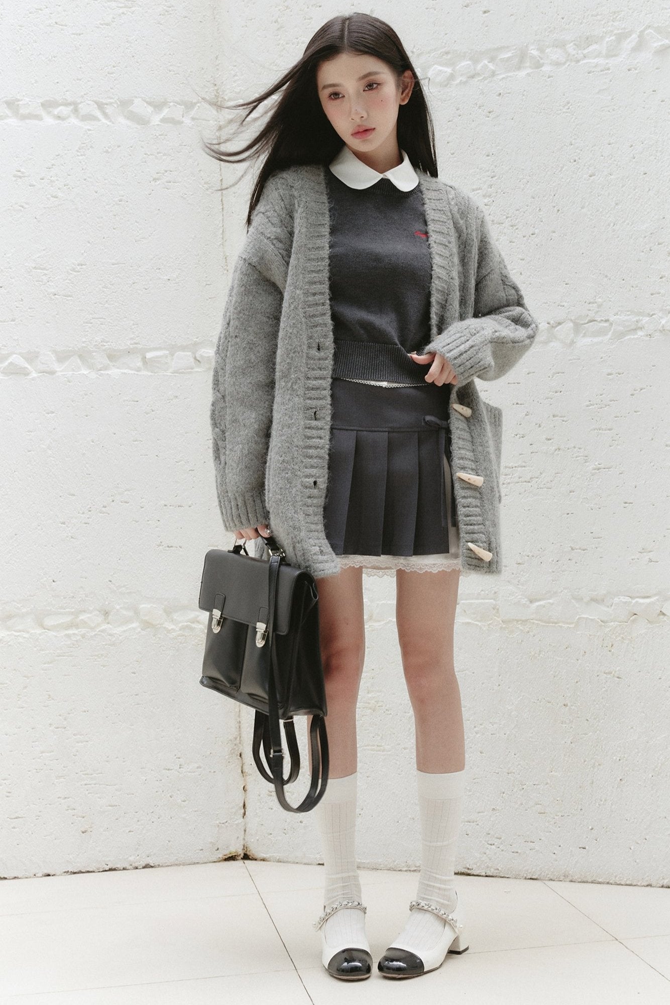 Intellectual Gray Collegiate Coat