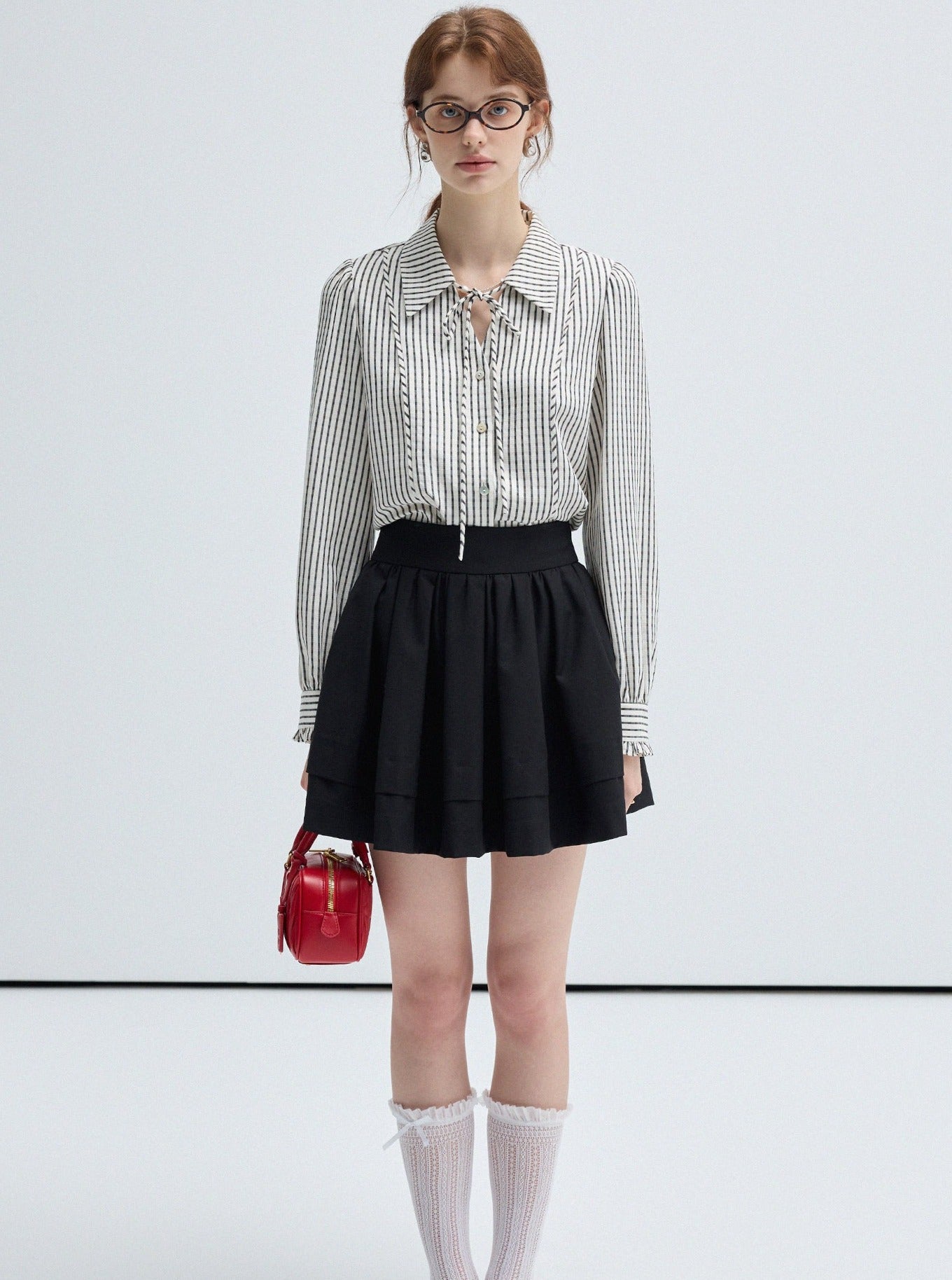 Line Brush Contrasting Shirt