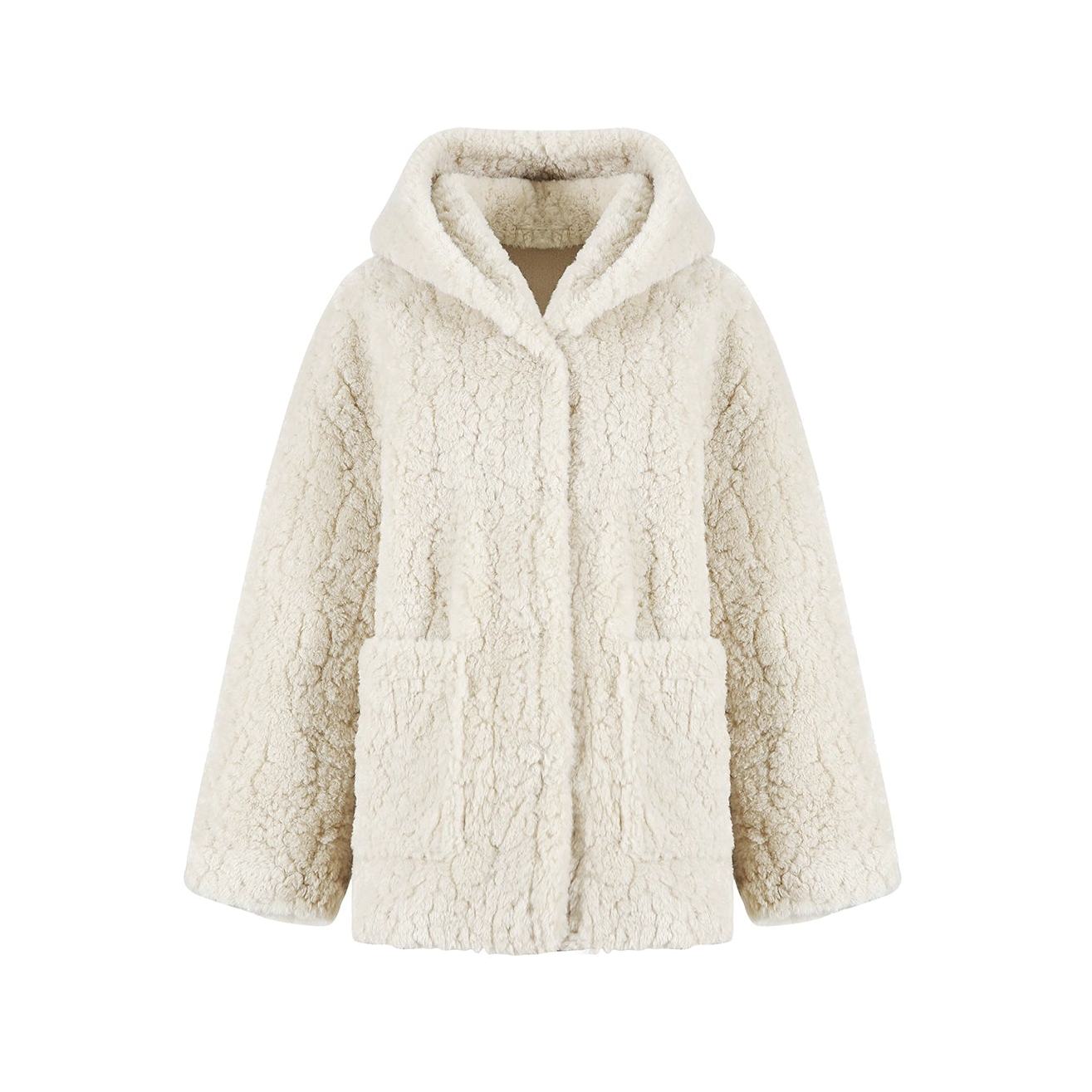 Hooded Oversized Fur Coat