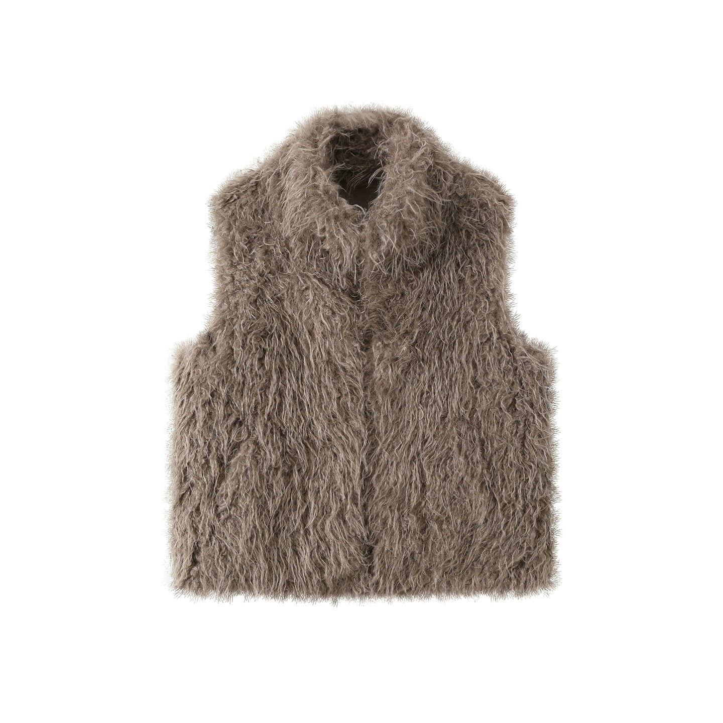 Stand-Up Collar Furry Vest