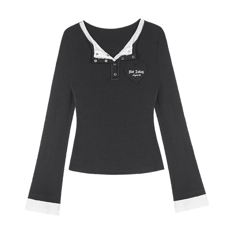 T-shirt V-neck Esprit de Combat Adolescent 