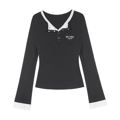 T-shirt V-neck Esprit de Combat Adolescent 