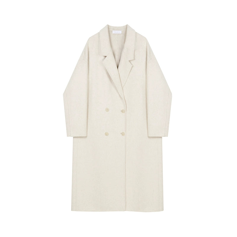 small medium-length woolen coat