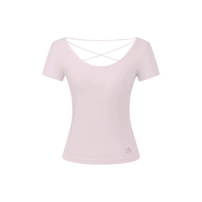 Dewdrop Lace Backless Top