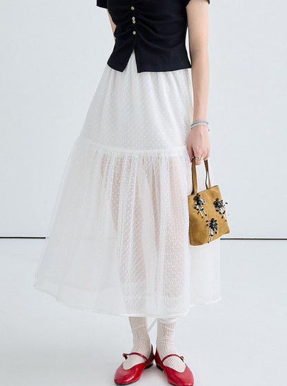 Polka Dot Tulle Skirt