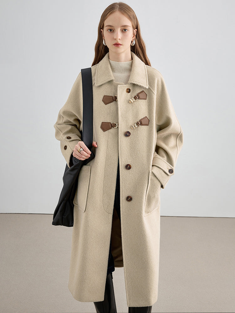 British Horn Padded Mid-Length Coat