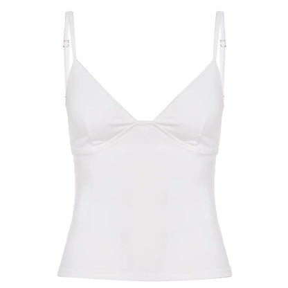 솔리드 V넥 캐미솔