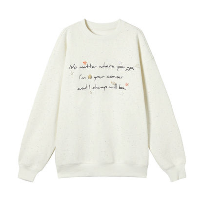 Letter Embroidered Winter Sweater