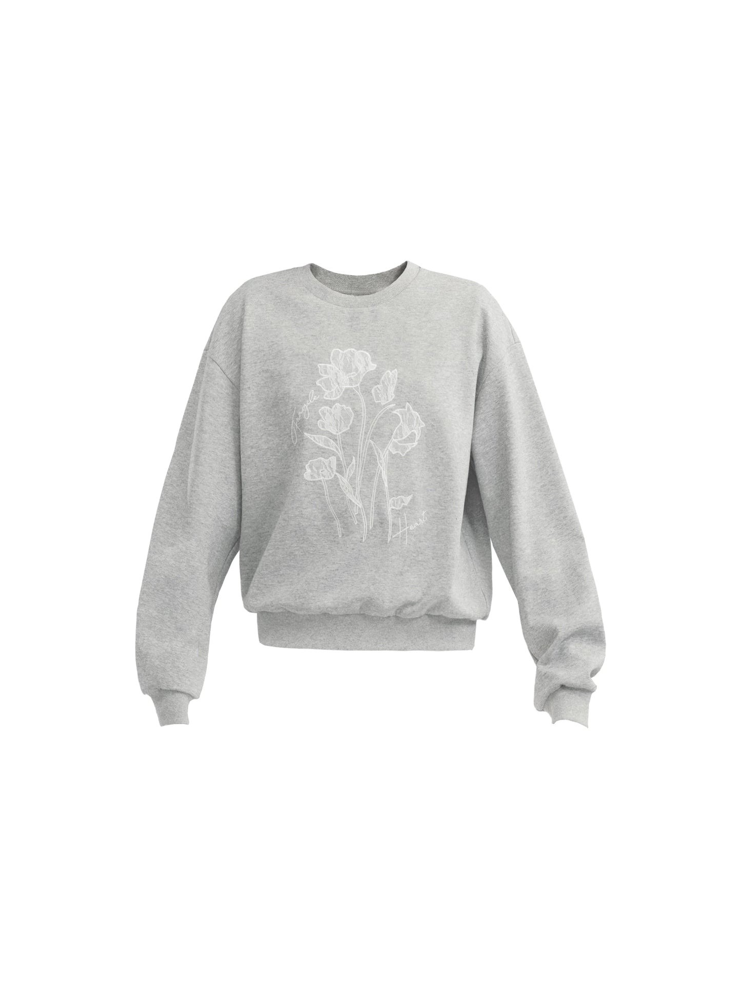 [87new] fragile shop - essay graffiti American faul grau koreanisch crewneck langarm-sweatshirt