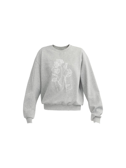 Graffiti Gray Crewneck Sweatshirt Set-Up