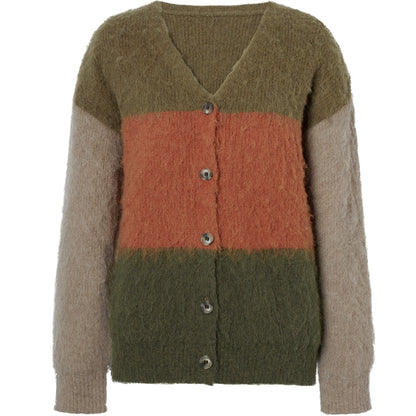 Vintage Lazy V-Neck Cardigan