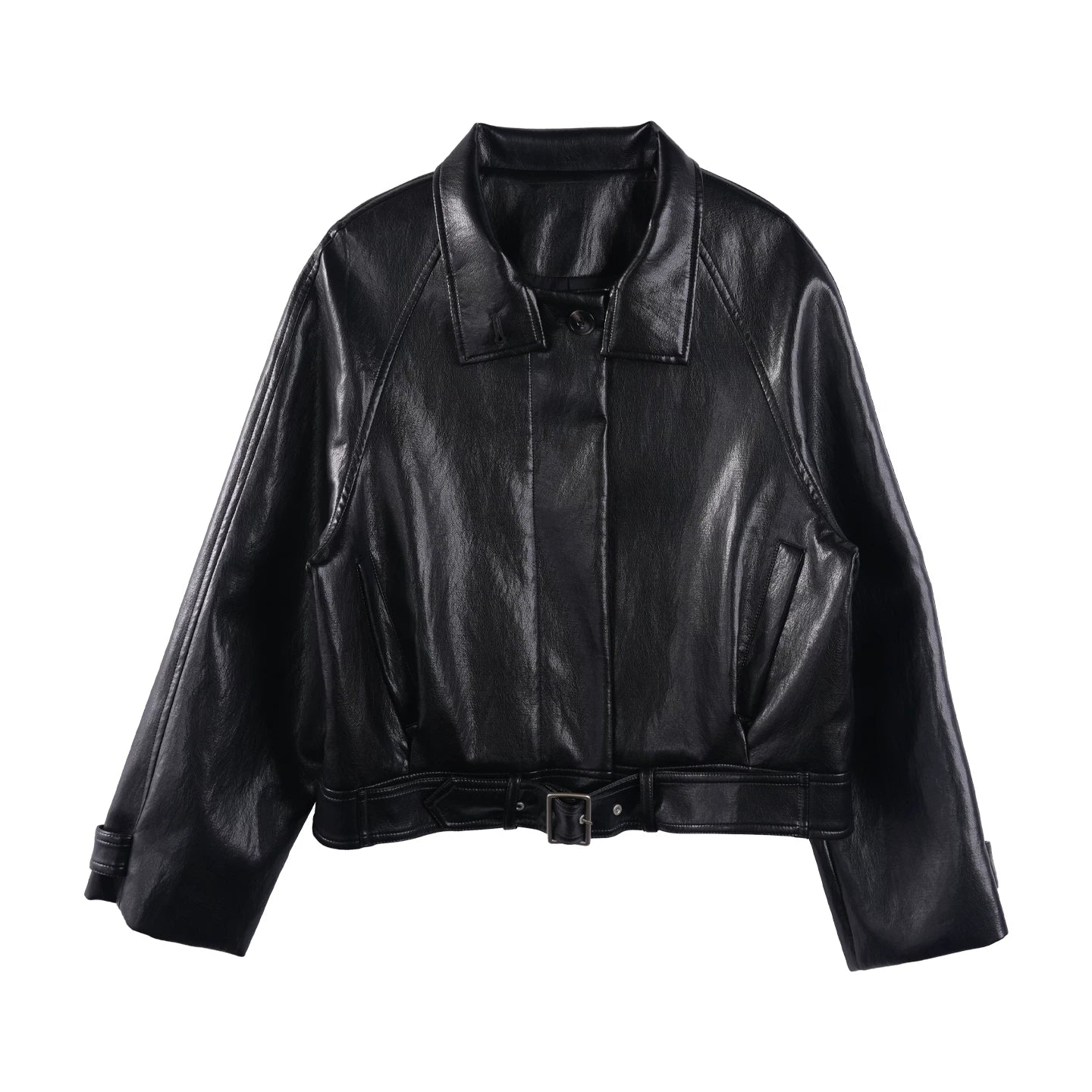 Heavy-Duty Black Leather Jacket