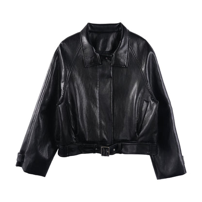 Heavy-Duty Black Leather Jacket