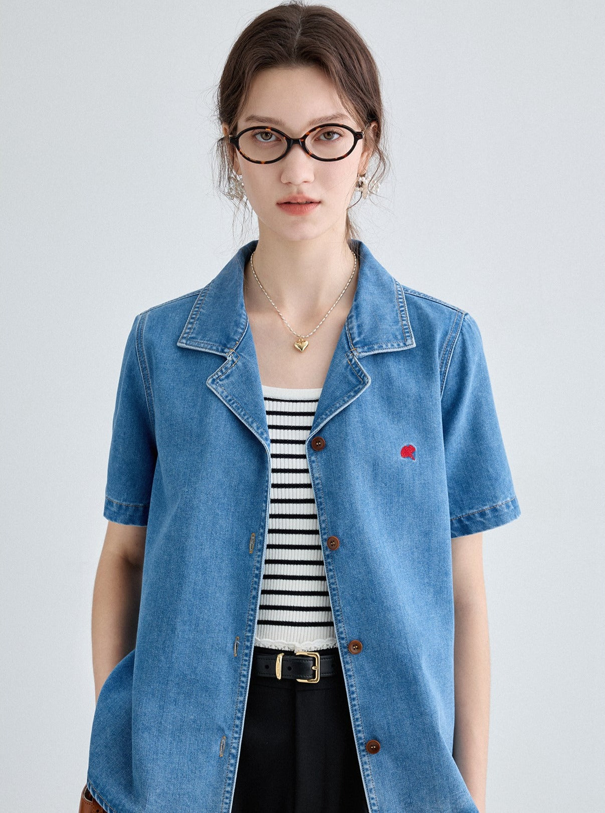 Commuter Vintage Denim Top