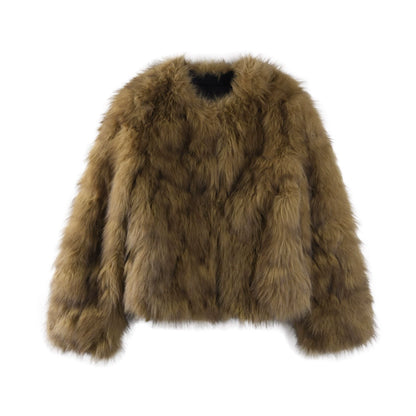 Pine-Soft Velvet Fur Coat