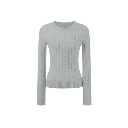 Vintage Twist Cable Knit Sweater