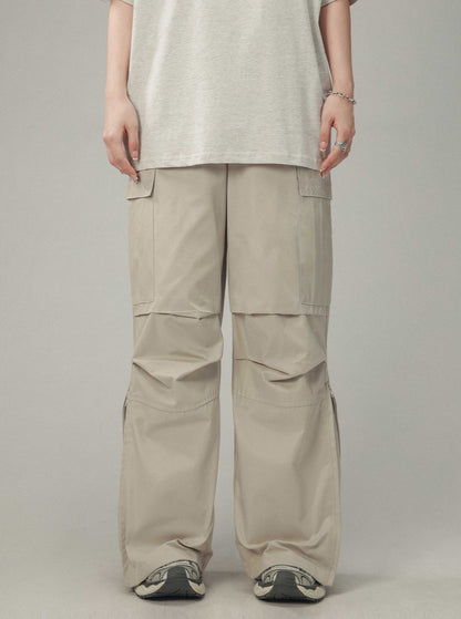 Pleated Paratrooper Cargo Pants