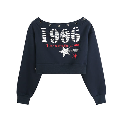 Vintage Spice schulterfreies T-Shirt