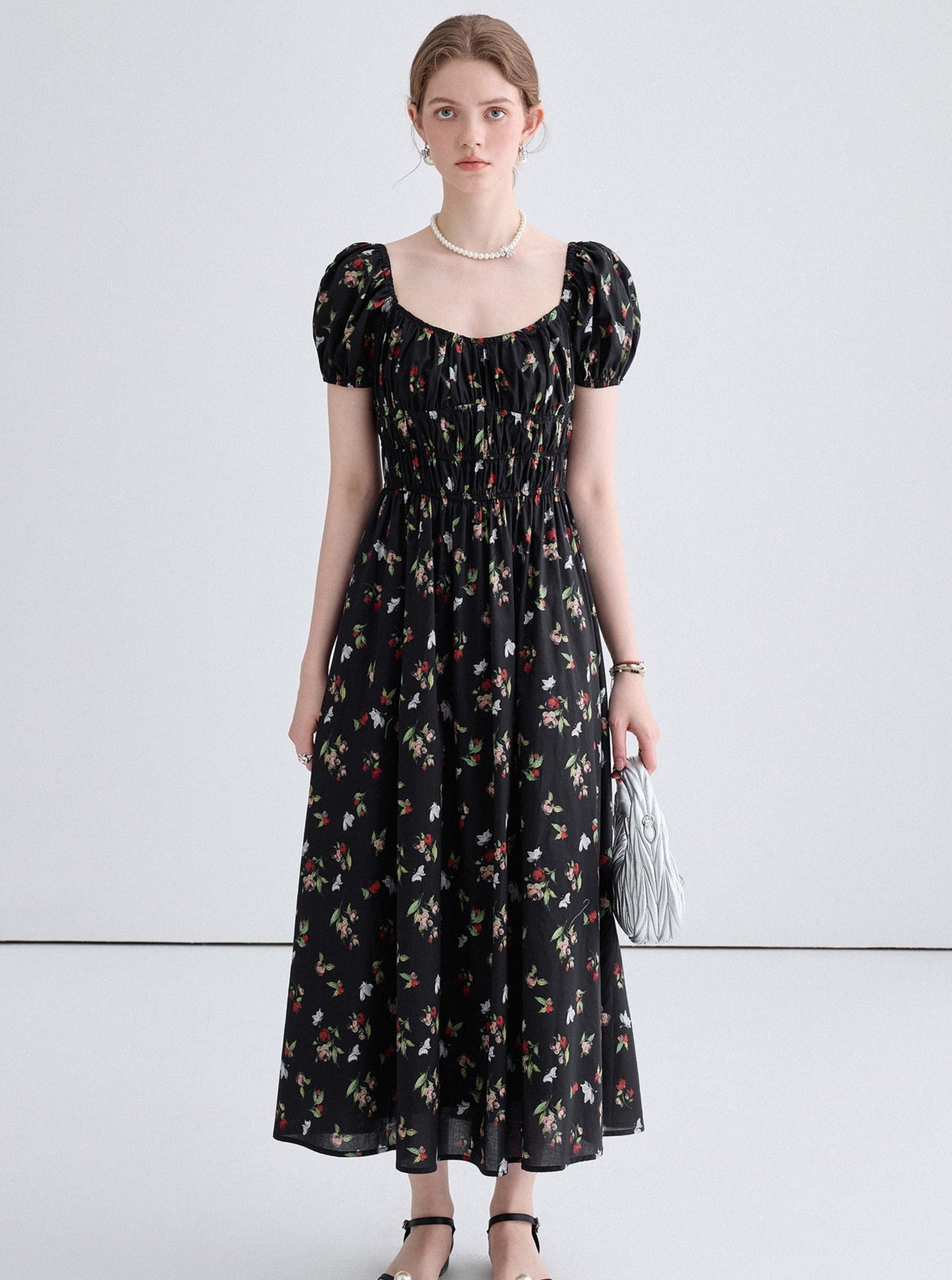 Reduction French Long Dress