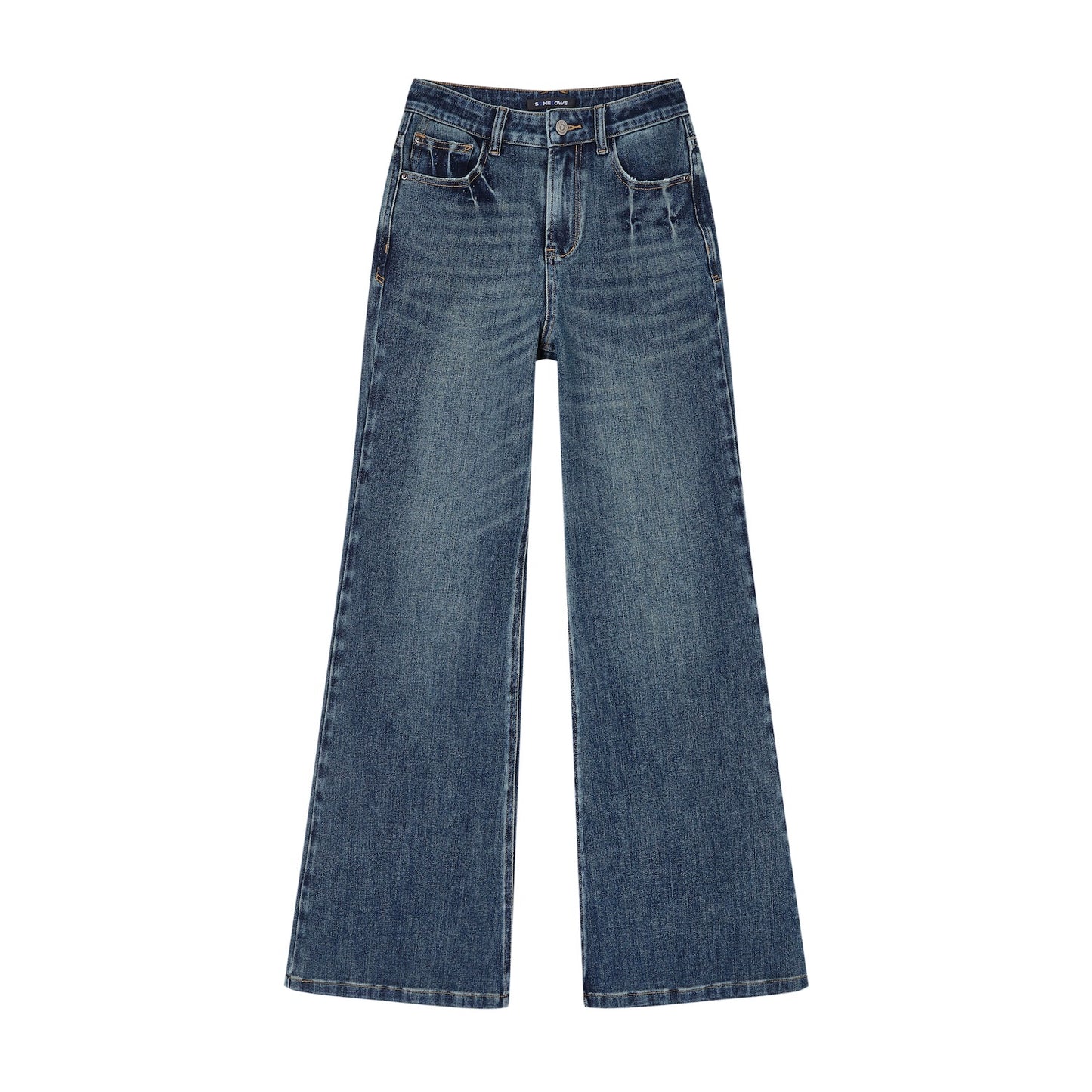 High-Waisted Stretchy Bootcut Jeans