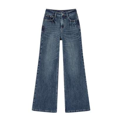 High-Waisted Stretchy Bootcut Jeans