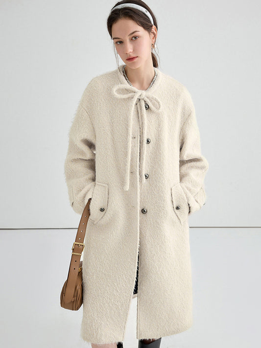 French wool tweed coat