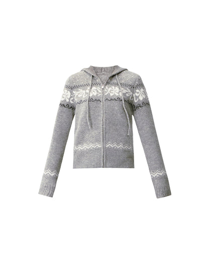 Vintage Hooded Slim Sweater