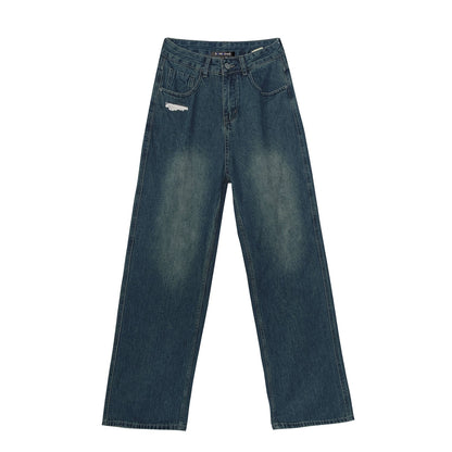 Distressed Non-Stretch Vintage Jeans