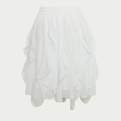 Irregular Lace Bustier A-Line Skirt