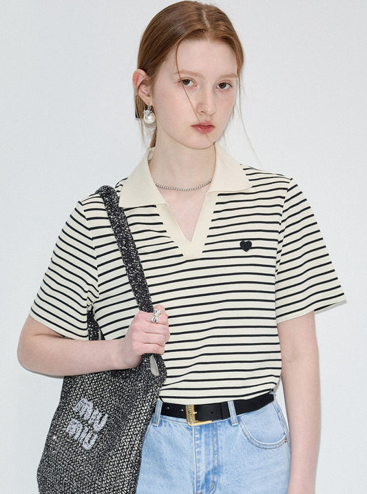 Contrasting Stripe T-Shirt