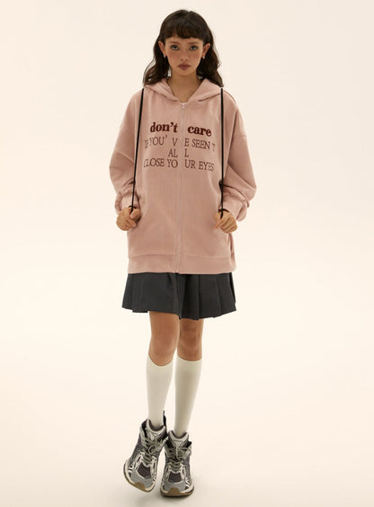 American Retro Loose Oversize Pink Coat