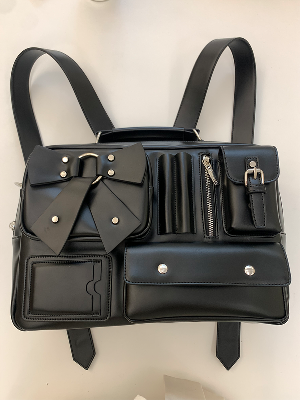 Three-dimensional Pocket Shoulder Bag
