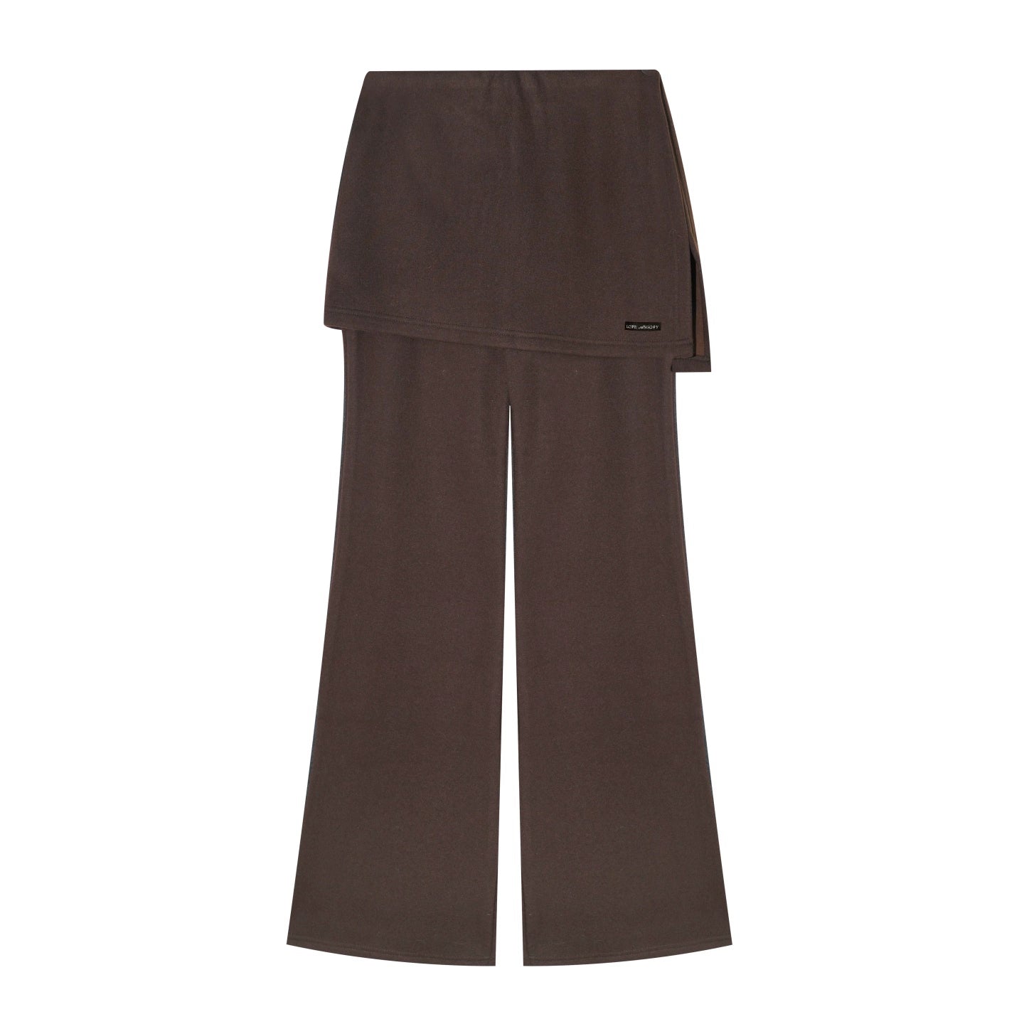 Irregular Flared Knit Pants