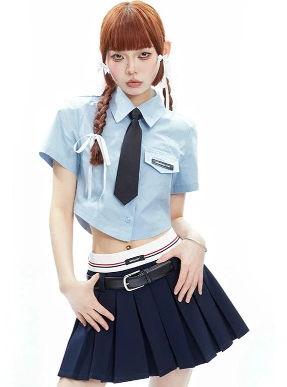 Tie Short Sleeve Top
