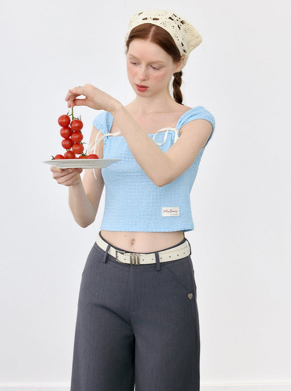 Flowers Square Neck Top