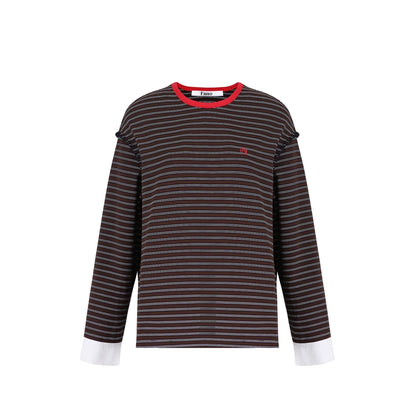 컬러 블록 스트라이프 스웨터